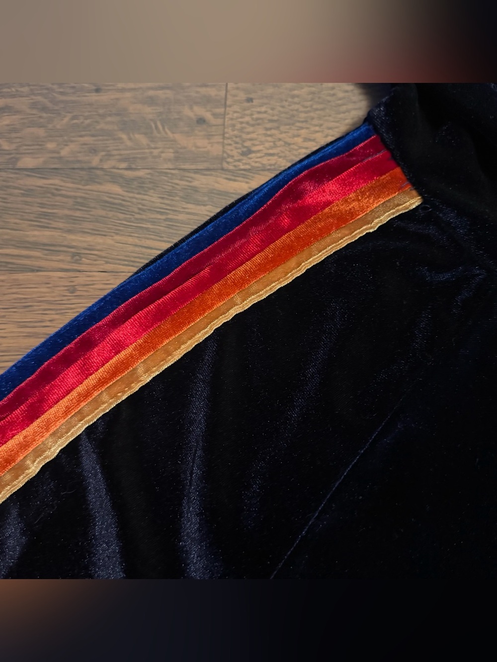 Aviator Nation Classic Velvet Relaxed Zip Hoodie Navy Blue Small EUC - Picture 9 of 14
